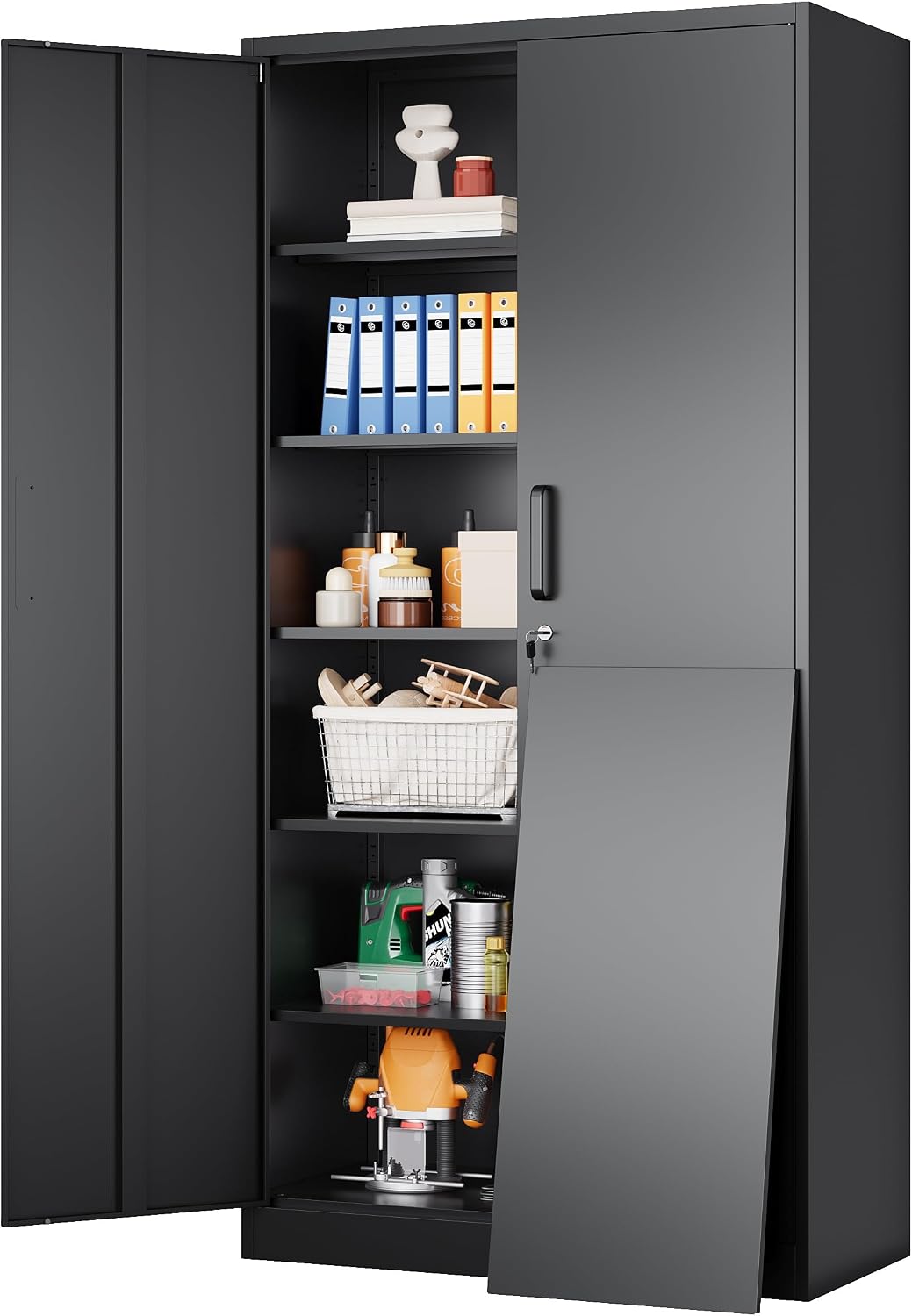 Home Office 365 - Armário de Armazenamento Metálico para Garagem