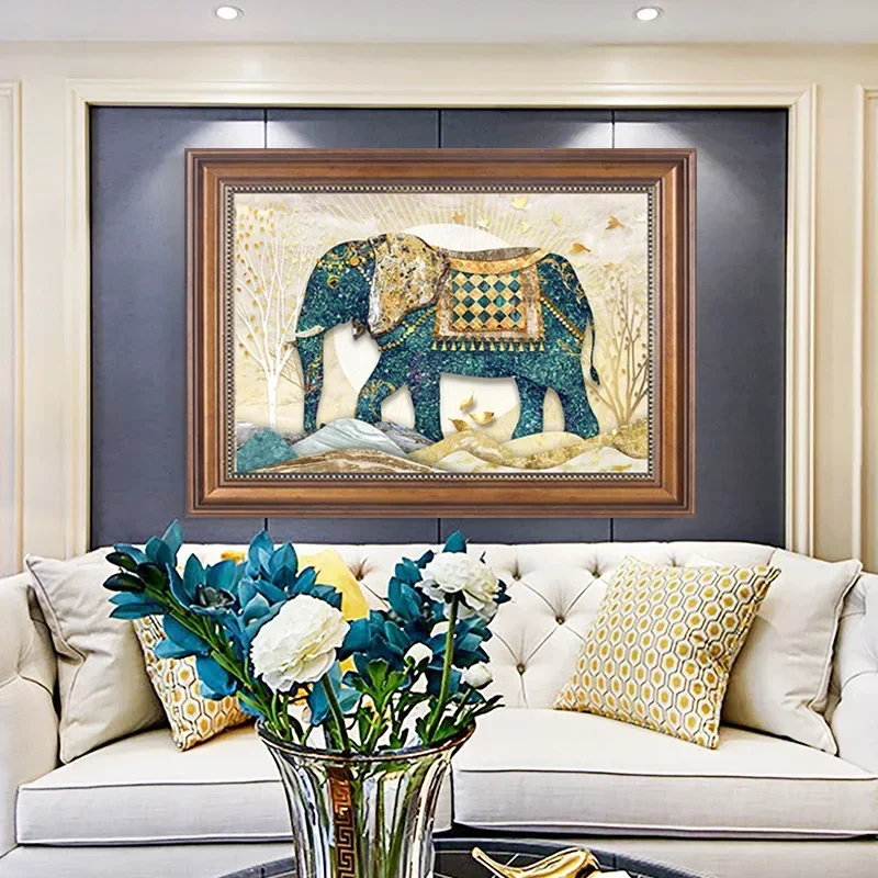 Home Office Wallpaper - Elefante vitrificado 5d pintura diamante completo