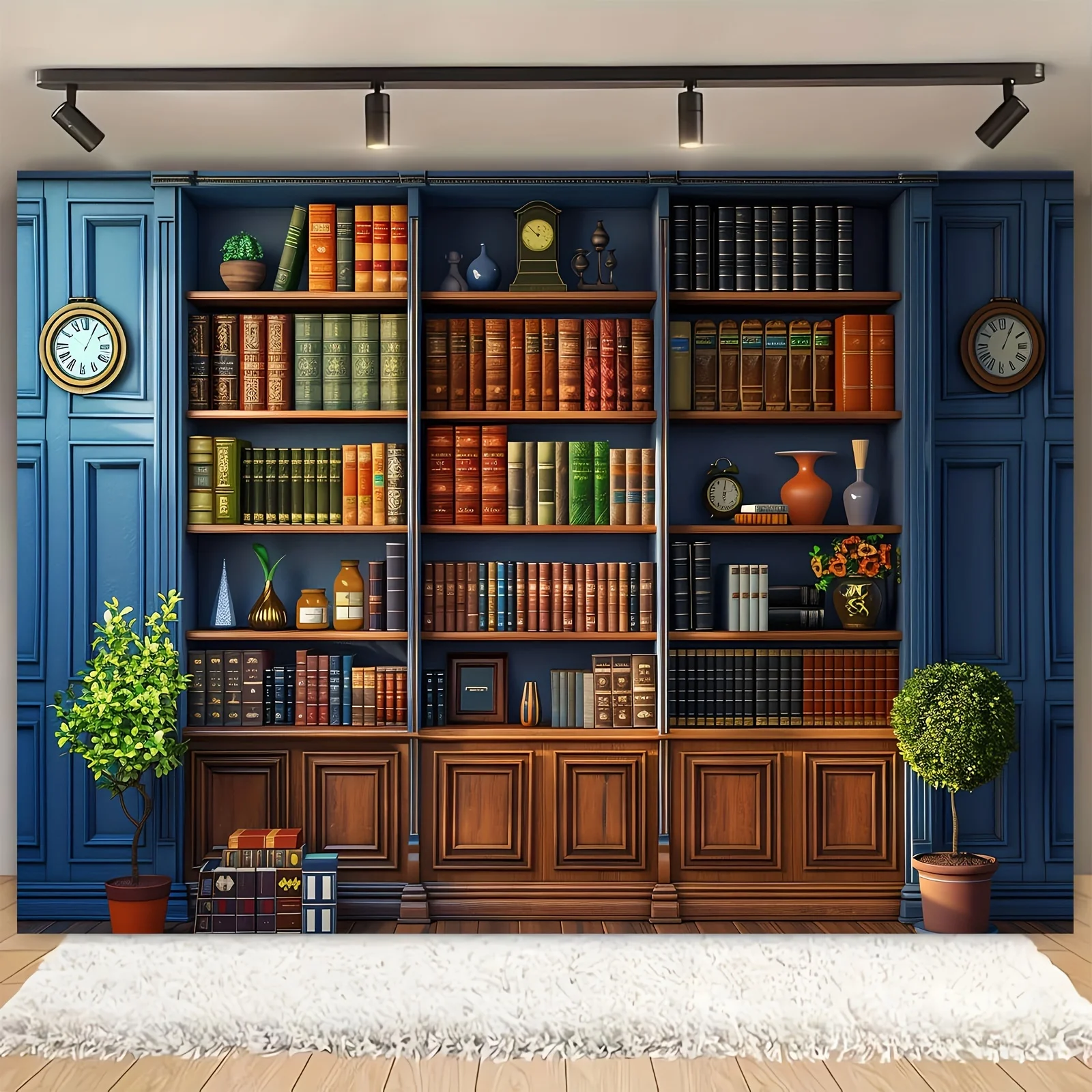Home Office Background - Um adereço de fundo de fotografia
