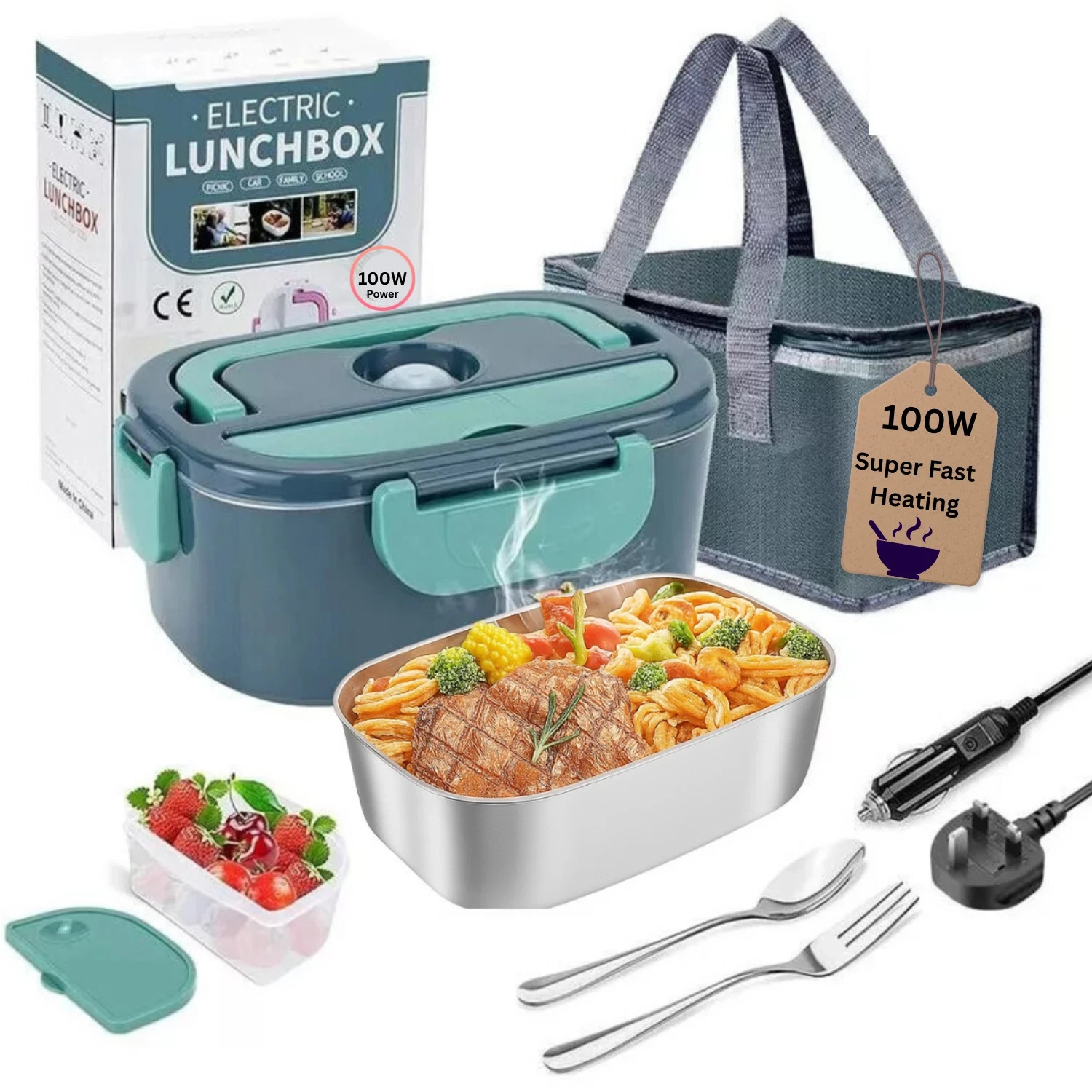 Home Office Bagas - Marmita Elétrica Aquecedora de Alimentos 100W,