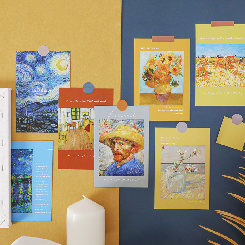 Home Office Background - 15 Adesivos Decorativos Retrô com Pinturas