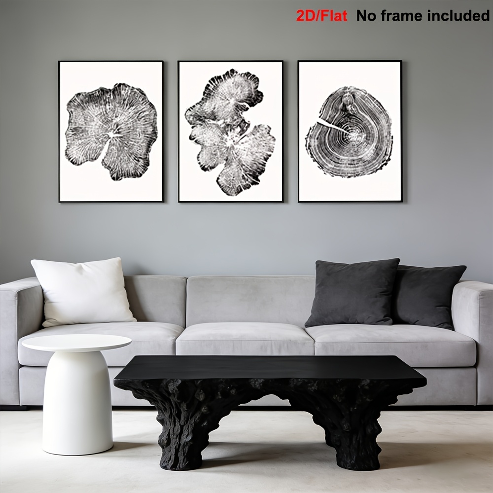 Home Office Minimalist - 2D, conjunto de 3 quadros modernos