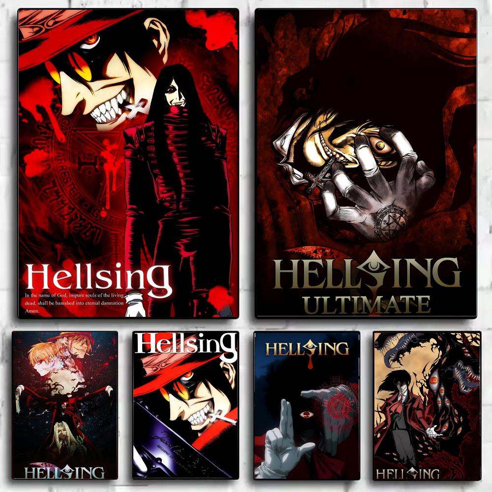 H-Hellsing U-Ultimate Poster H - Home Office Wallpaper avaliação e preço