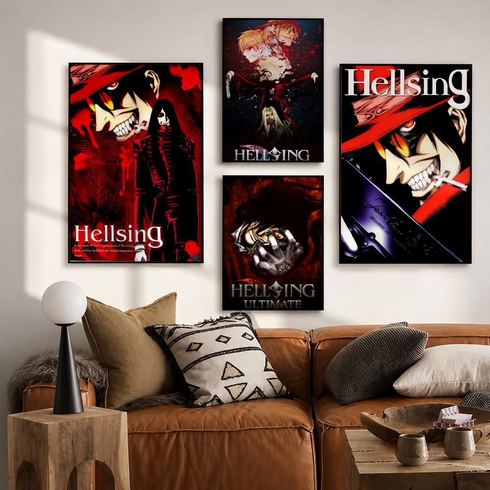 H-Hellsing U-Ultimate Poster H - Home Office Wallpaper avaliação e preço