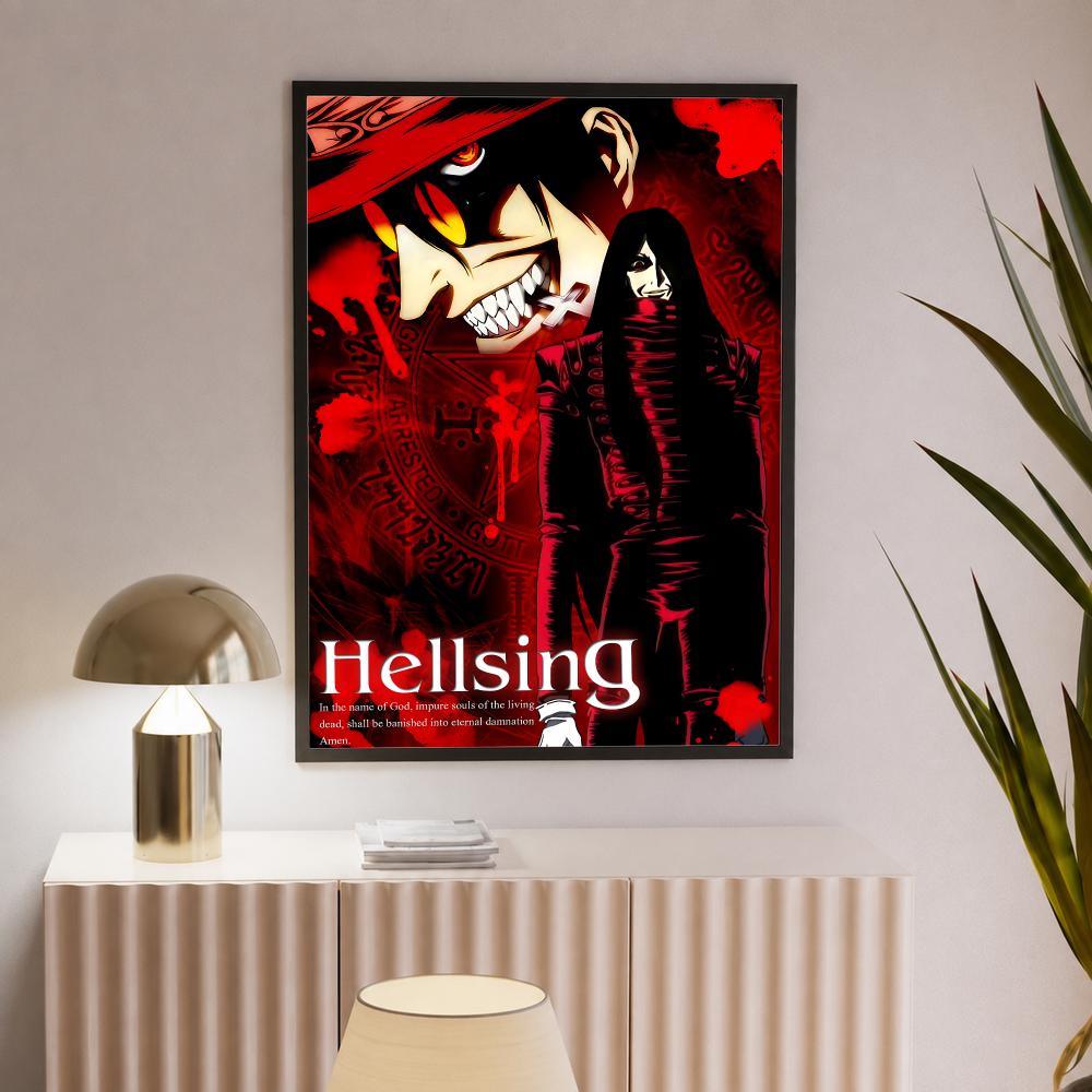 H-Hellsing U-Ultimate Poster H - Home Office Wallpaper avaliação e preço