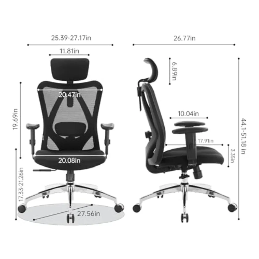 Cadeira de escritório ergonómi - Ergonomic Office Chair avaliação e preço