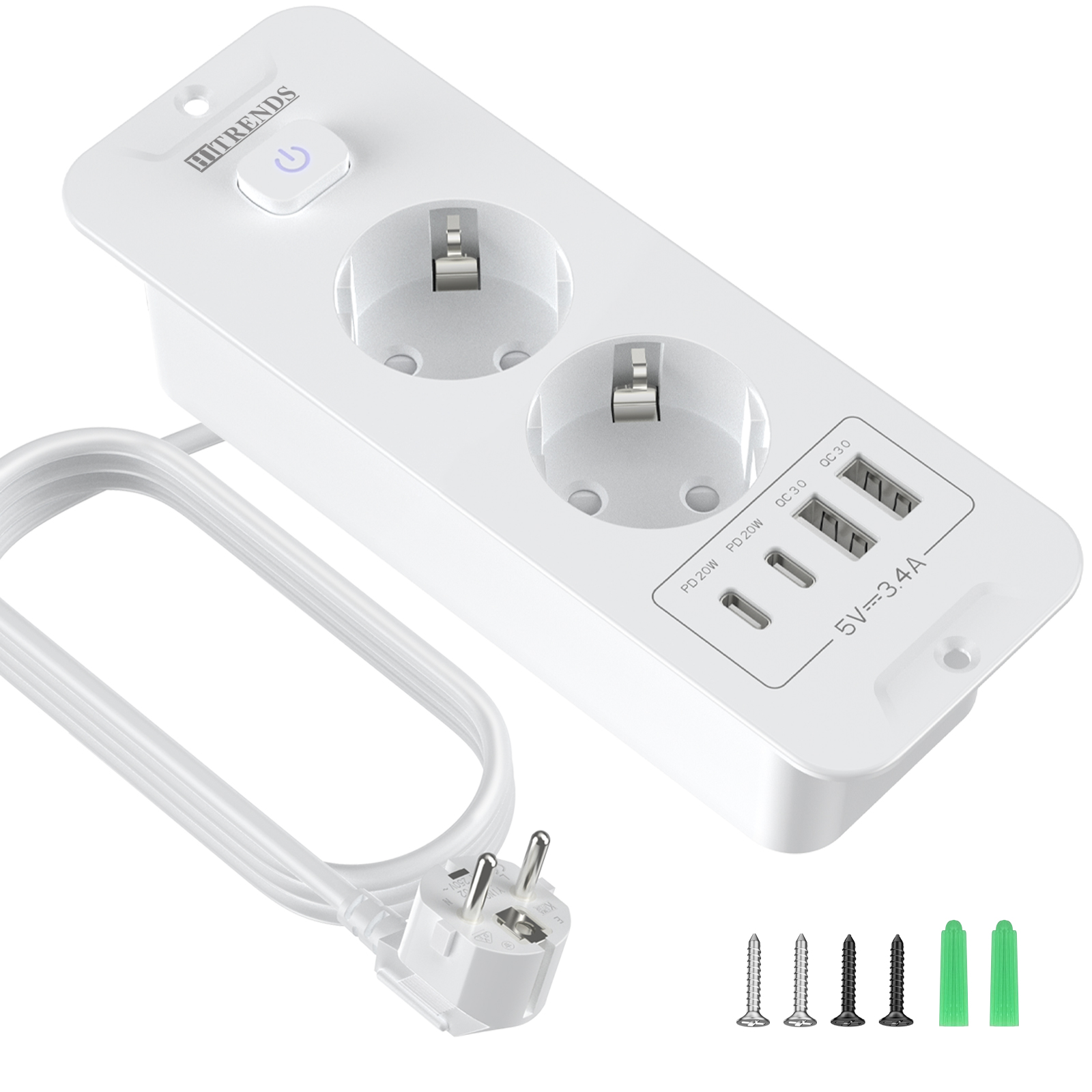 Tomada Embutida da UE, Extensã - Power Strip Desk avaliação e preço