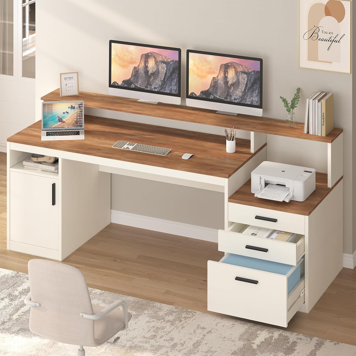 Mesa de Computador de 65 Poleg - Home Office 365 avaliação e preço