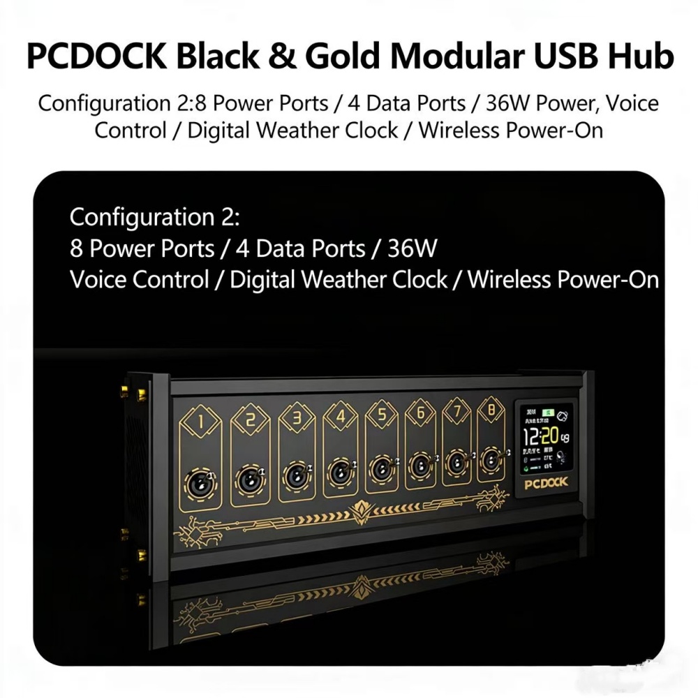 Bloco de Energia USB PCDOCK co - Power Strip Desk avaliação e preço