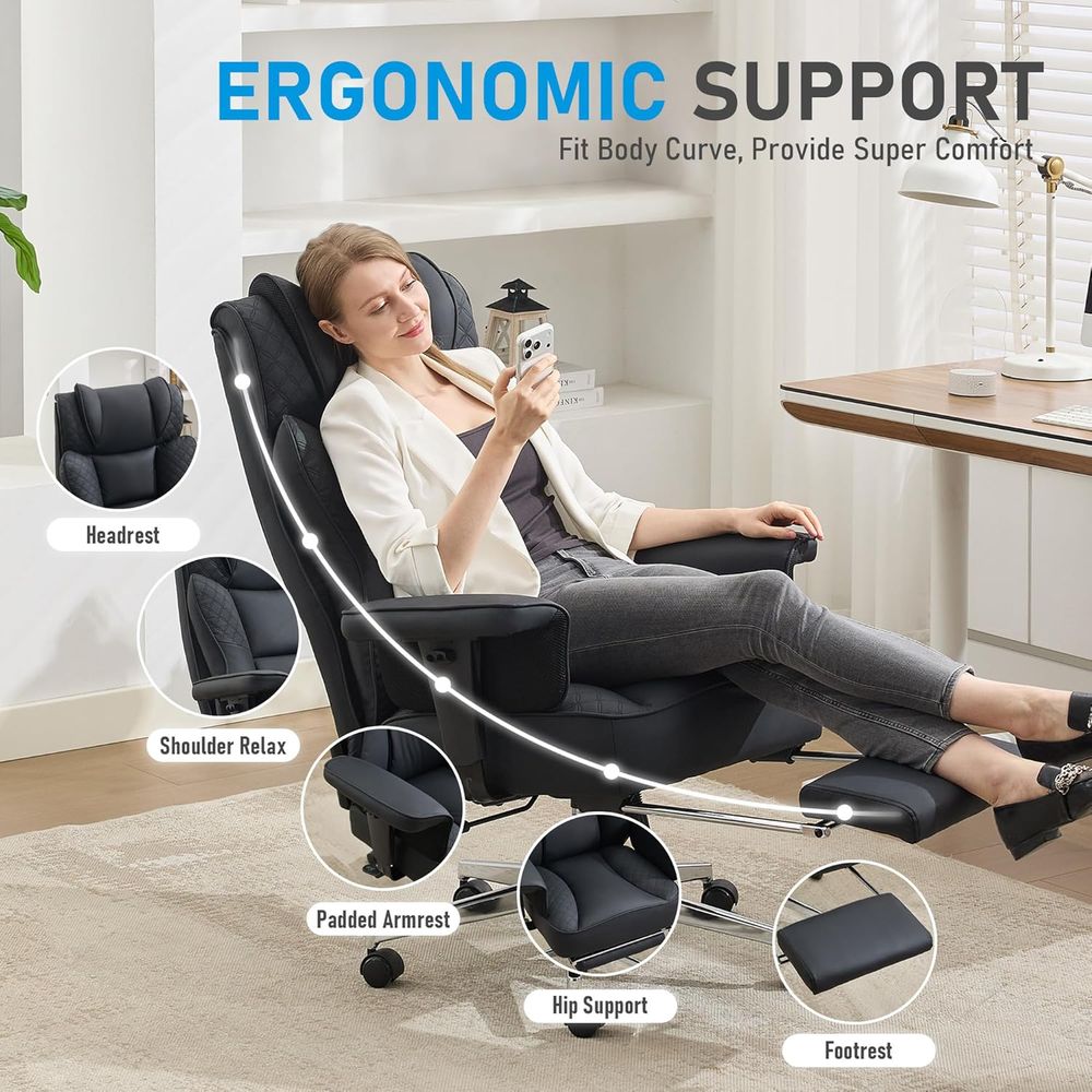Cadeira de Escritório Grande e - Ergonomic Office Chair avaliação e preço