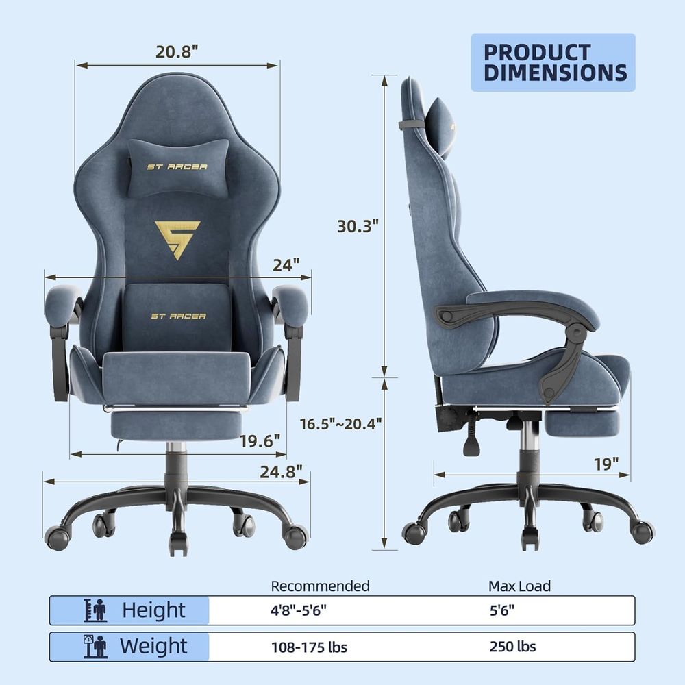Cadeira Ergonômica para Jogos  - Ergonomic Office Chair avaliação e preço