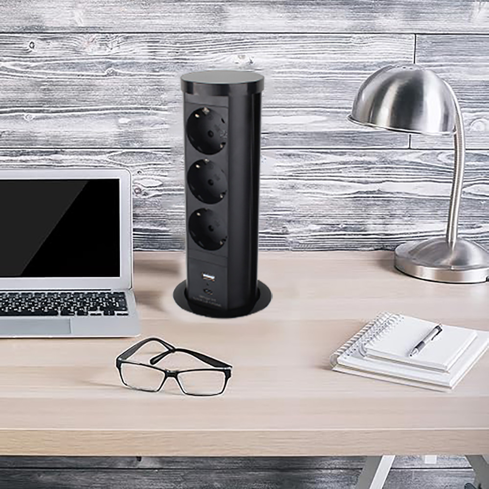 Tomada elétrica pop-up de elev - Home Office 365 avaliação e preço